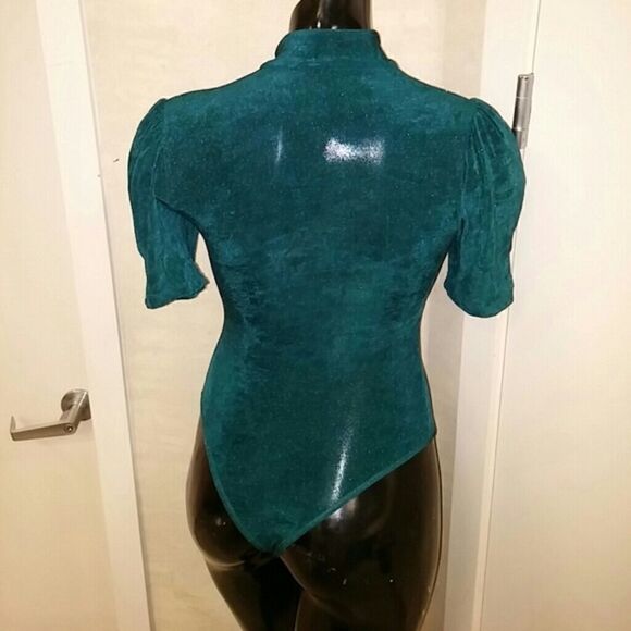 Green glitter body suit.  - Picture 2 of 2